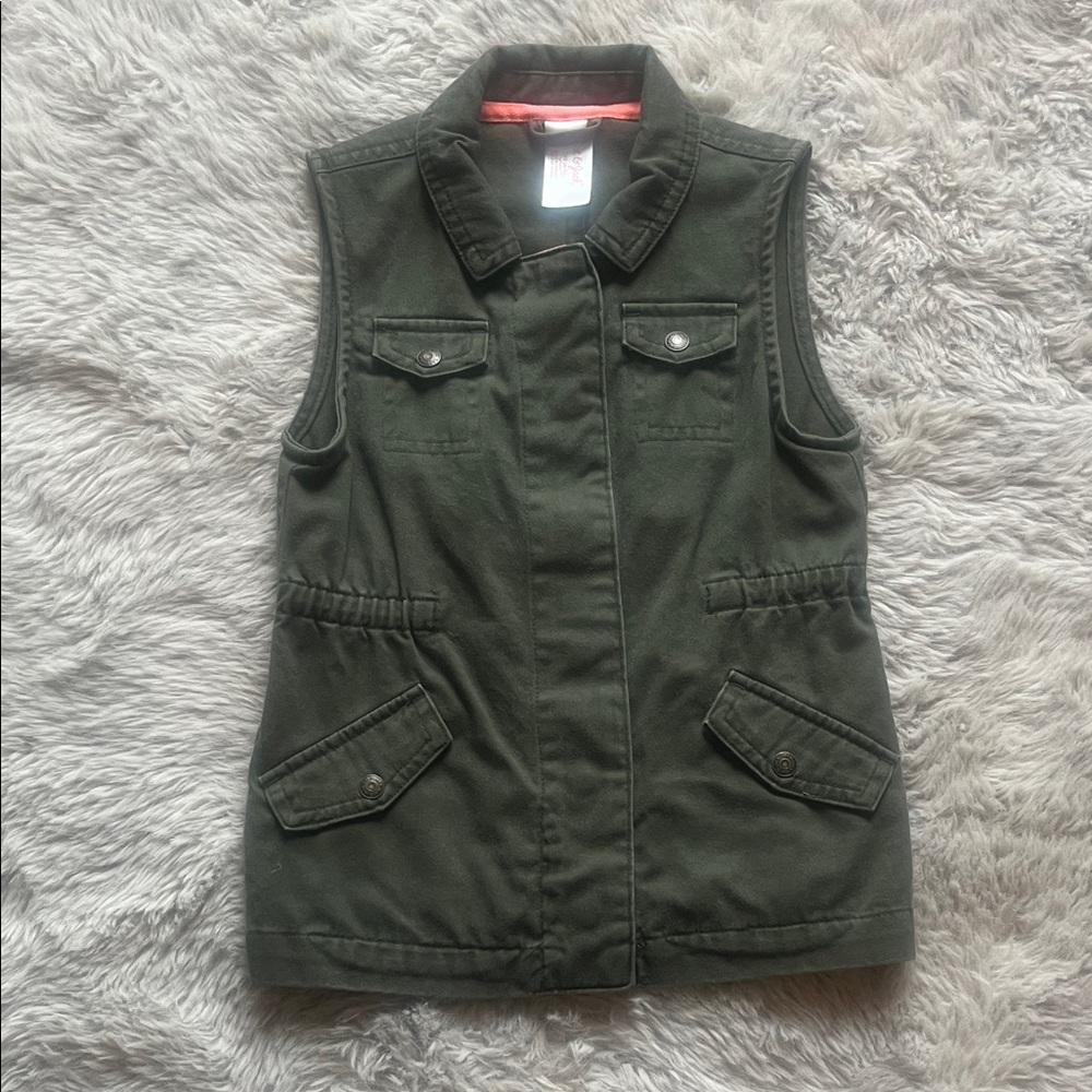 Cat & Jack Dark Green Sleeveless Vest
